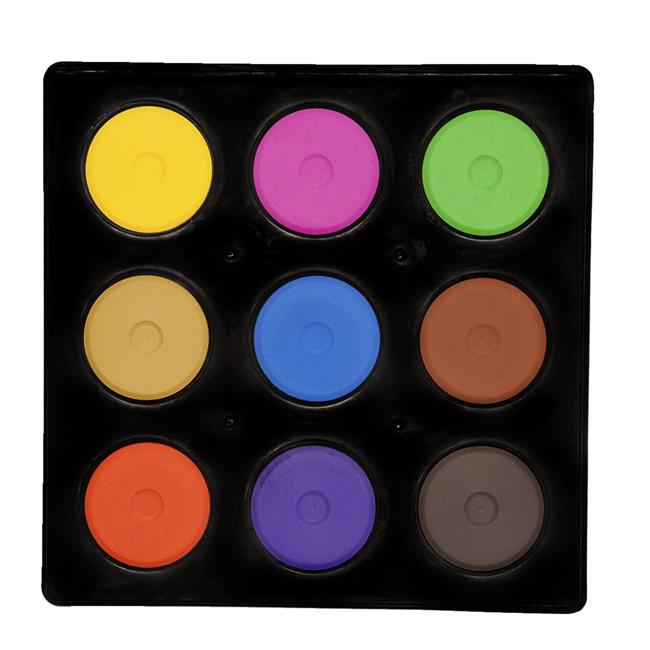 Jack Richeson 1569163 Mini Tempera Cakes in Tray  Various Brilliant Colors  S...