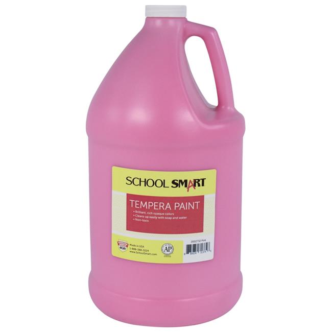 School Smart 2002732 1 gal Tempera Paint  Pink