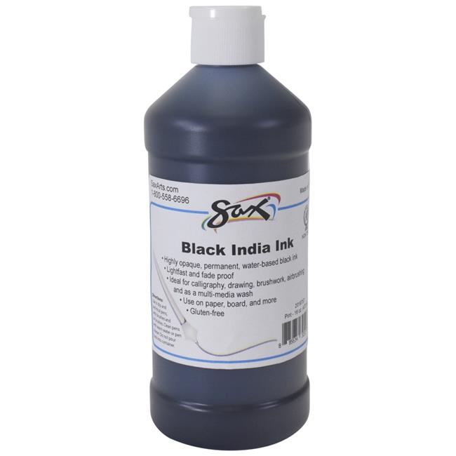 Sax 2019757 1 Pint India Ink  Black