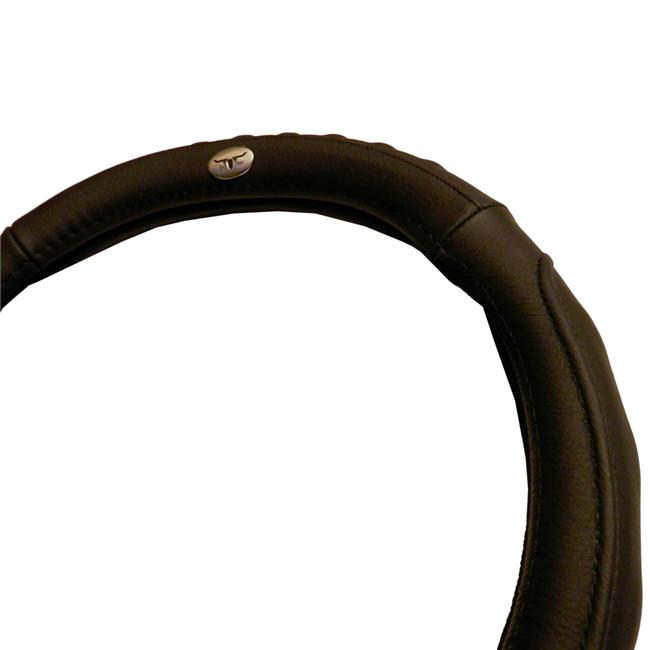 StentensGolf SWC034-G Steering Wheel Cover  Leather - Grey