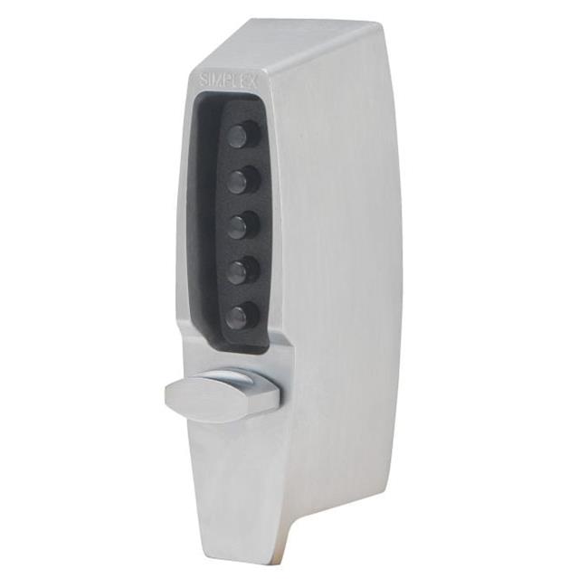 Simplex 710226D Mechanical Pushbutton Auxiliary Lock with Thumbturn 1 in. Dea...