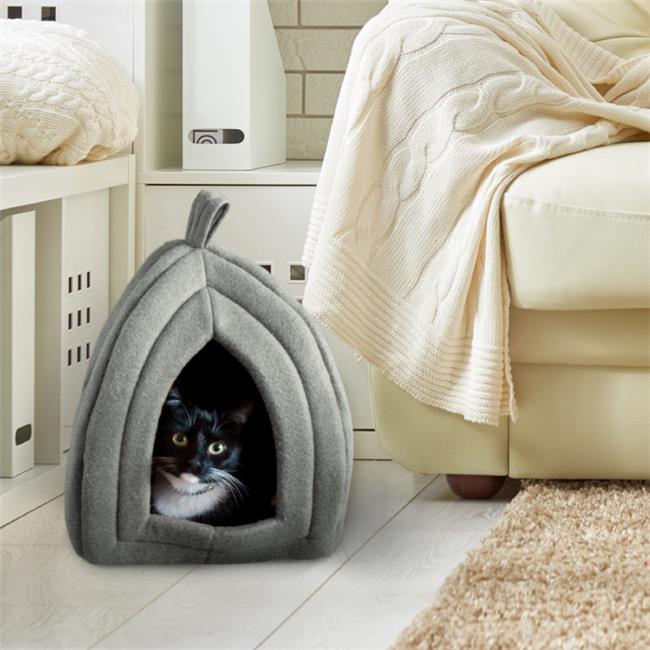 Petmaker 80-PET6001 Cat Pet Bed Igloo Soft Indoor Enclosed Covered Tent & Hou...