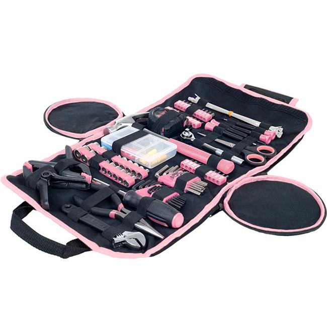 Stalwart 75-HT2086 Household Hand Tools Set  Pink - 86 Piece