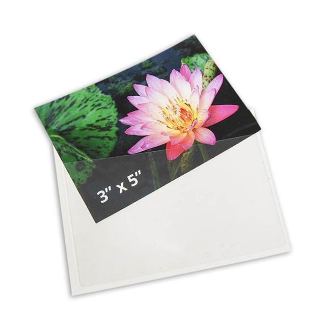 Tarifold 21150 3 x 5 in. Self - Adhesive Index Card Pockets with Top Opening