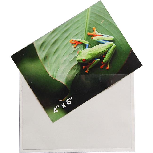 Tarifold 21160 4 x 6 in. Self - Adhesive Index Card Pockets with Top Opening