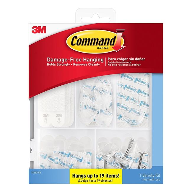 Command Damage Free Hanging Hook  Clear - Pack of 53
