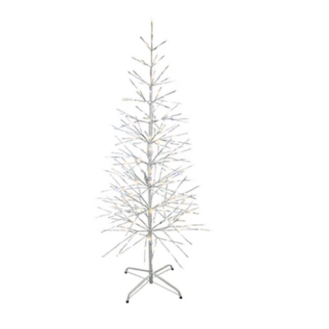 Holiday Bright Lights 266684 42 in. LED Lighted Birch Tree Warm White & Pure ...