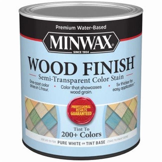 Minwax 271545 1 qt. Semi-Transparent  Water Based Wood Finish Stain  White