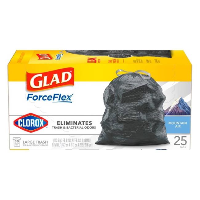 Glad 274825 30 gal Air Trash Bag - 25 Count