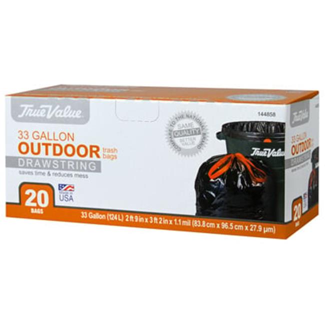 Berry Plastics 144858 True Value 33 Gallon Trash Bag - 20 Count