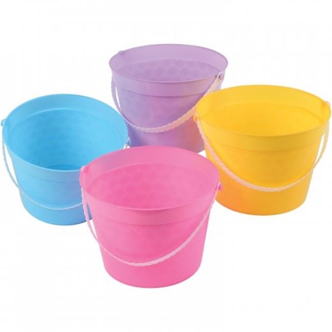 US Toy ED280 Plastic Easter Baskets - 4 Assorted Color