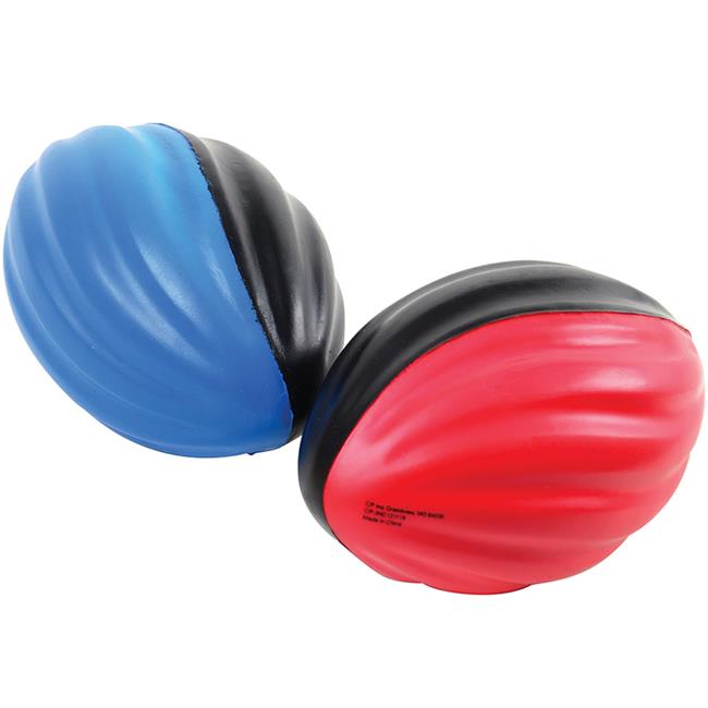 US Toy GS900 PU Foam Spiral Footballs - Red & Black Blue & Black
