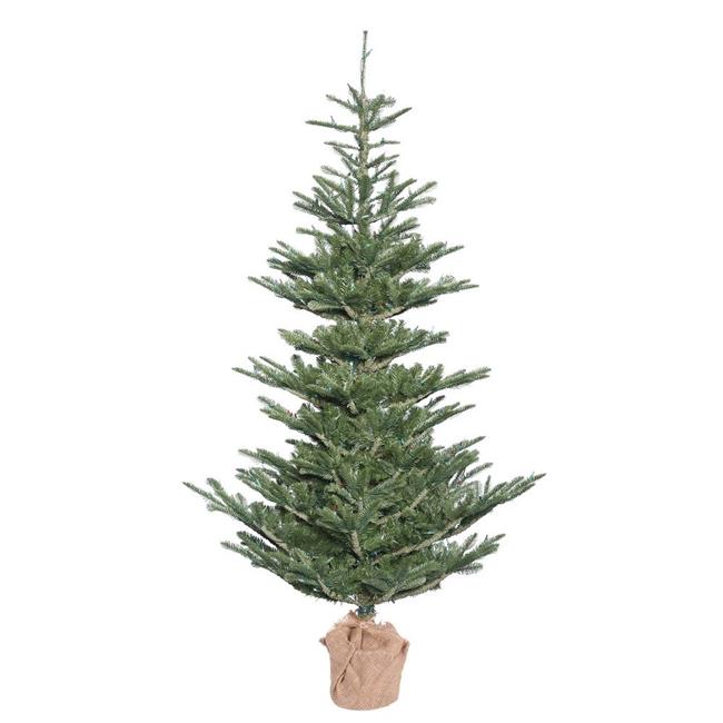 Vickerman G160240 Alberta Spruce Burlap Base Christmas Tree  4 ft. x 32 in.