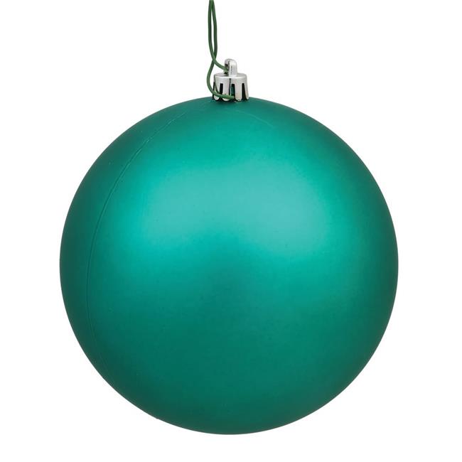 Vickerman N591244DMV Sea Foam Matte UV Drilled Ball Ornament  4.75 in. - 4 pe...