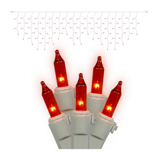 Vickerman W6W4330 White Wire End Connecting 9 ft. Long C-Box Icicle Light Set...