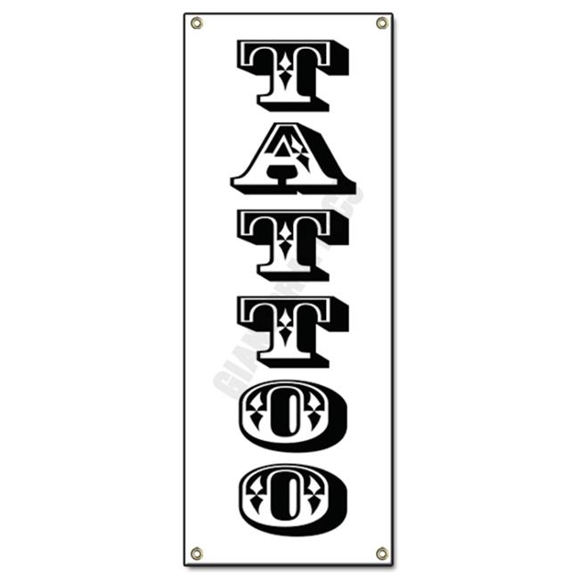 SignMission B-72 Tattoo Vertical 24 x 72 in. Tattoo Banner Banner Sign