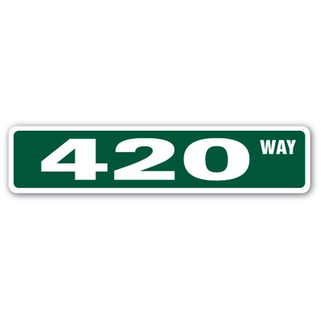 SignMission SS-420 4 x 18 in. 420 Street Sign