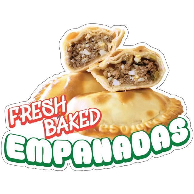 SignMission 12 in. Fresh Baked Empanadas Decal Concession Stand Food Truck St...