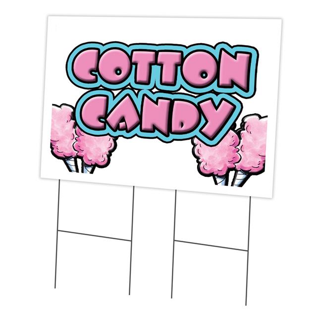 SignMission C-2436-DS-Cotton Candy 24 x 36 in. Cotton Candy Yard Sign & Stake