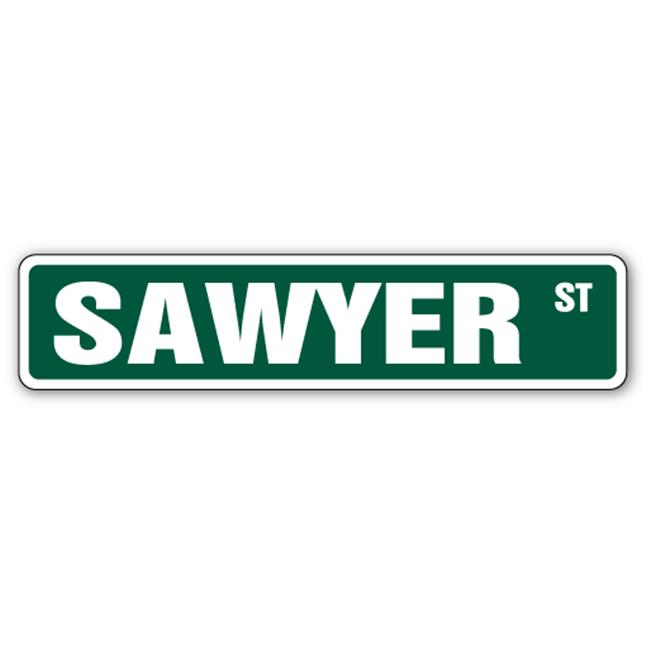 SignMission SS-SAWYER 4 x 18 in. Childrens Name Room Street Sign - Sawyer
