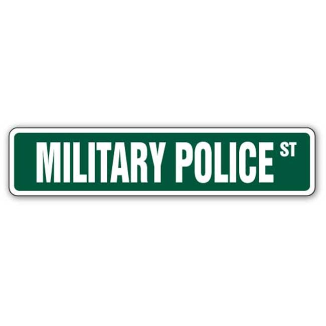 SignMission SS-624-Military Police 6 x 24 in. Military Police Street Sign - A...