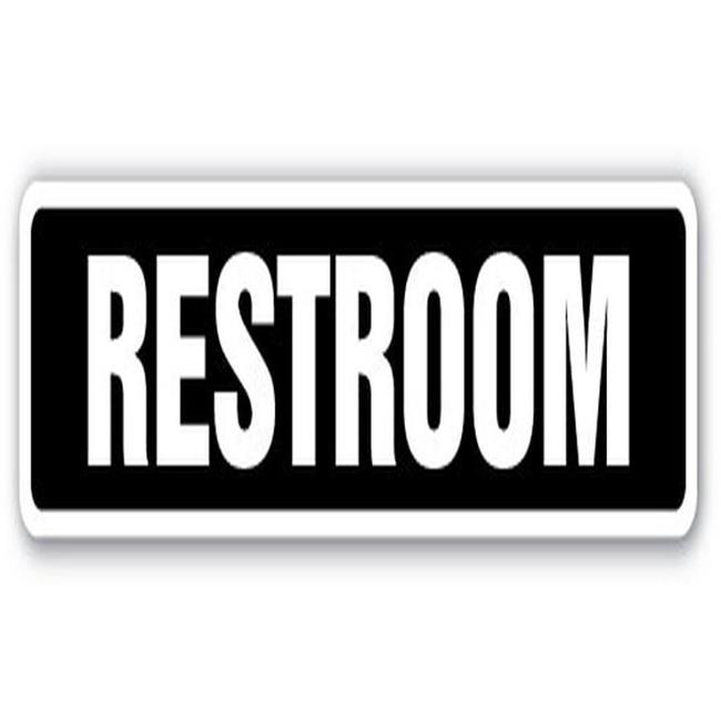 SignMission SS-624-Restroom 24 in. Restroom Street Sign - Sign Bathroom Powde...