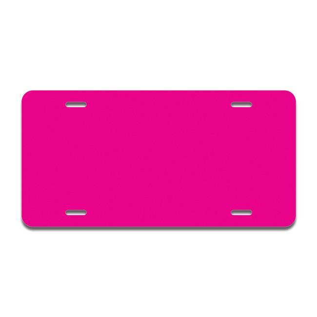 SignMission A-LP-03-514 Solid Hot Pink Aluminum License Plate - Picture 1 of 1