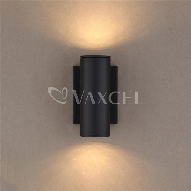 Vaxcel International T0551 8 in. Chiasso LED Outdoor Wall Light  Textured Black