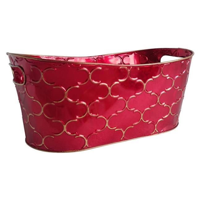 Wald Imports 2338-D6 13 in. Burgundy Planter