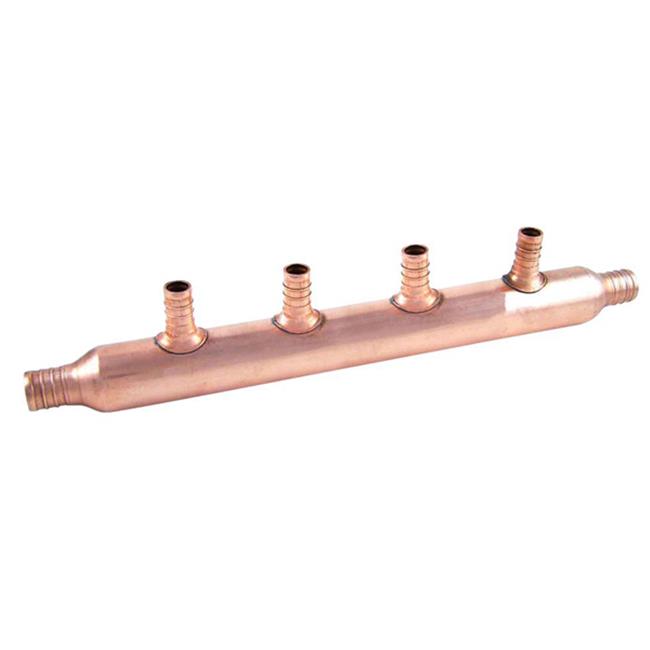 Cash Acme 22786 Copper Manifold with Pex 4 Port Open Bulk