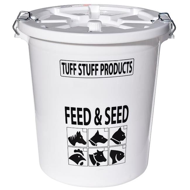 Tuff Stuff Products FS12 12 gal & 50 lbs Hd Feed & Seed Storage with Locking Lid