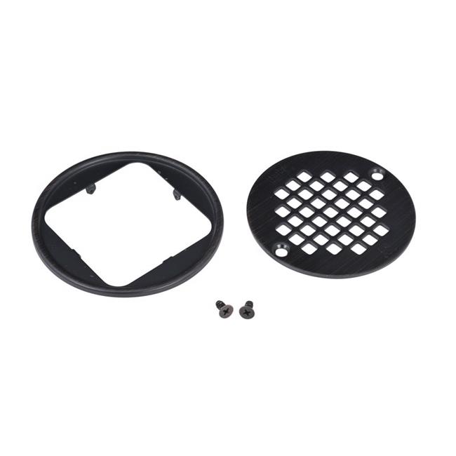 Oatey 42335 Drain Round Strainer with Ring  Oil Rubbed Bronze