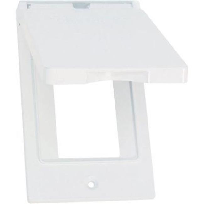 Southwire WCV1GFIW-UPC 1 Gang Vertical GFCI Aluminium Weatherproof Cover - White