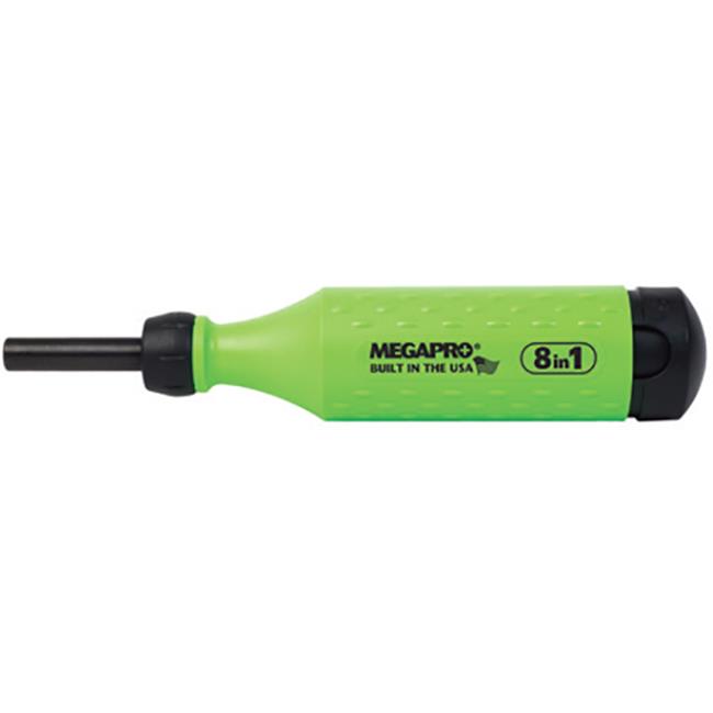 Megapro 8N1NAS-NGR-BK 8N1 1 Multibit Screwdriver  Neon Green