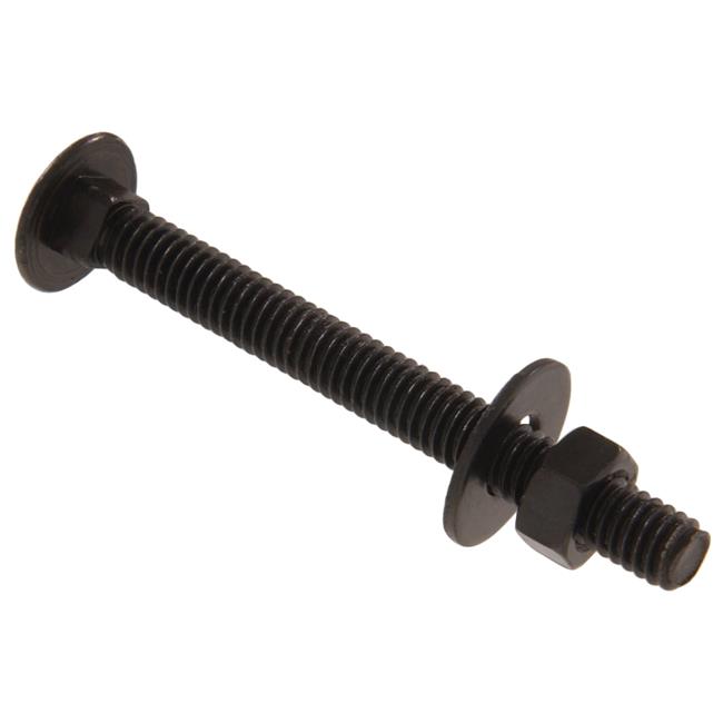 Hillman Group 852517 Carded - Gate Fastener Carriage Bolts  Black - 0.312 x 3...