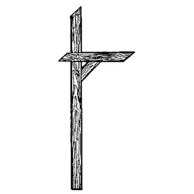 Spartanburg 4X4ANGLETOP Angle Top Mail Box Post - 4 x 4 in.