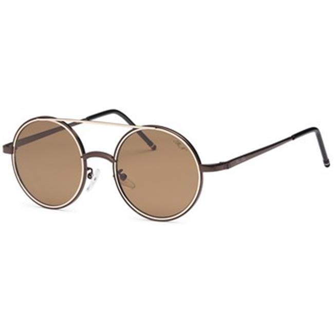 Mia Nova MN2017-119 BROWN Punk Rock Round Style Sunglasses  Brown