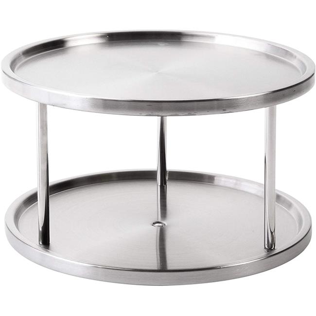 Jiallo WE-HW01 Stainless Steel Two-Tier Turntable Lazy Susan