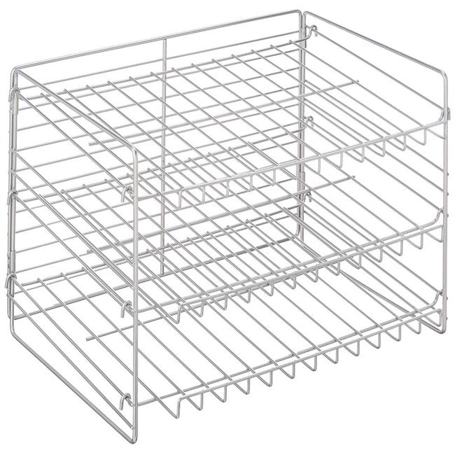 W Unlimited WU1021 21 in. Iron Wire Storage Rack  Chrome