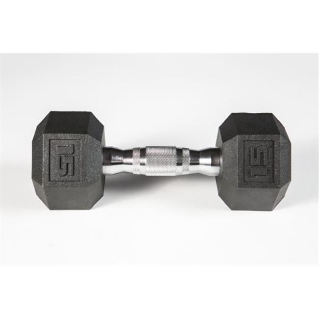 York Barbell 37005 York Premium Pvc Hex Dumbbell with Chrome Ergo Handle - 15...