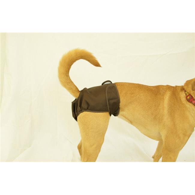 Seasonals 41118BRN Washable Female Dog Diaper  Brown - Fits Queen