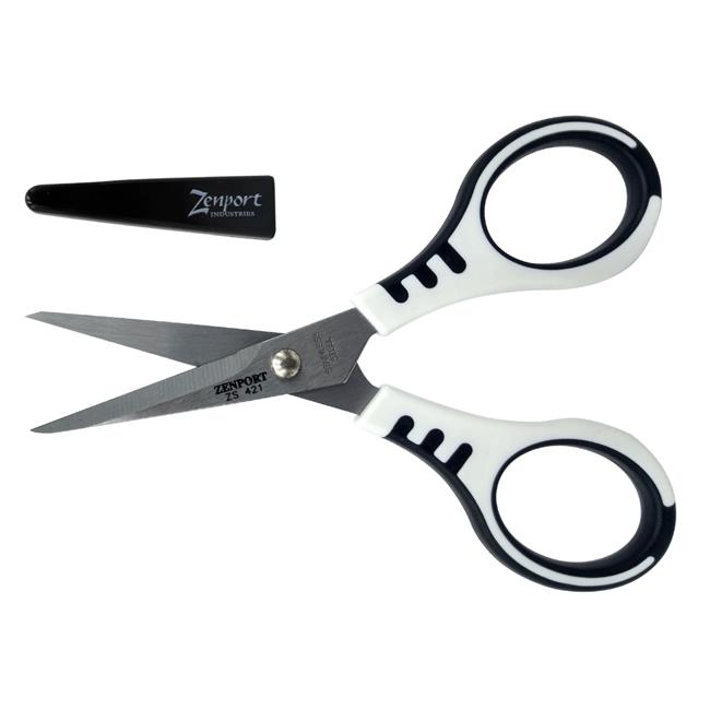 Zenport ZS421 5.25 in. Scissors Trimmer Bee Stainless & Safety Cap
